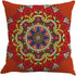 Set 4 18 18 Jartinle of Retro Red Floral Mandala Compass Medallion Bohemian Pillow Covers Boho Decor Hippie Ethnic