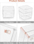 SMARTAKE 29-Piece Drawer Organizer with Non-Slip Silicone Pads, 4-Size Storage Trays for Makeup, Jewelry, Utensils