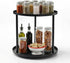 MUNEK 9" Lazy Susan Organizer,2 Tier Rotating Spice Rack Organization,Metal Lazy Susan for