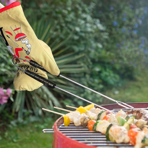 Miracu Funny Oven Mitts, Unique Cooking Gifts for Chefs, BBQ Oven Mitt for Men, Housewarming, Grilling Gifts