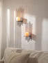 Set 2 Sziqiqi Wall Candle Holder Black: Wall Candle Sconces of for Pillar - Modern Sconces Decor for Living Room