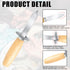 Oyster Shucking Knife - 12 Pack with Comfort Wood Handle, Professional Grade Cut Resistant Gloves
