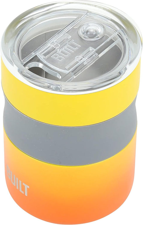 12 BUILT Ounce Double Wall Vacuum Sealed Stainless Steel, Coffee and Tea Desk Mug, Easy to Clean Tritan Lid