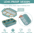 Bento Box Adult Lunch Box, 1200 ML Food Storage Container with 4 Compartments, Leak-Proof and Dishwasher Safe