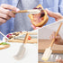 Wooden Handle Spatula Set, 12" & 9" Rubber Spatulas for Baking, Cooking, and Mixing