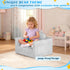 ORWIPO Cozy Kids Sofa Bed with Removable Washable Cover & Backrest Foldable Toddler Chair, Crystal Velvet Furniture
