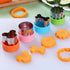 24 pcs Vegetable Cutter Shapes Sets - Cookie Cutters, Fruit Stamps Mold with 20 pcs Food Picks and Forks for Kids