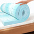 EGO Topper 2 Inch Twin Memory Foam Mattress Topper - Cooling Gel Foam for Pressure Relief, Ventilated Design Bed Topper