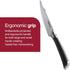Zyliss Comfort Pro Utility Knife - Full Tang Meat & Vegetable Knife, Ice Hardened Stainless Steel Cutter,