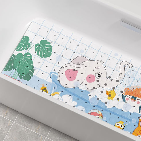 40 16 Inches AmazerBath Baby Bath Mat Non Slip, Cartoon Kids Bath Mat for Tub x Full Size, Non Slip Bathtub Mat