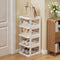 SEE SPRING 5-Tier Stackable Shoe Rack Organizer Plastic Shoe Storage Shelf for