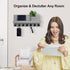 Key Holder Wall Mount - Entryway Key and Mail Holder with 7 Sturdy Hooks - Decorative Wall Shelf with Mounting Hardware