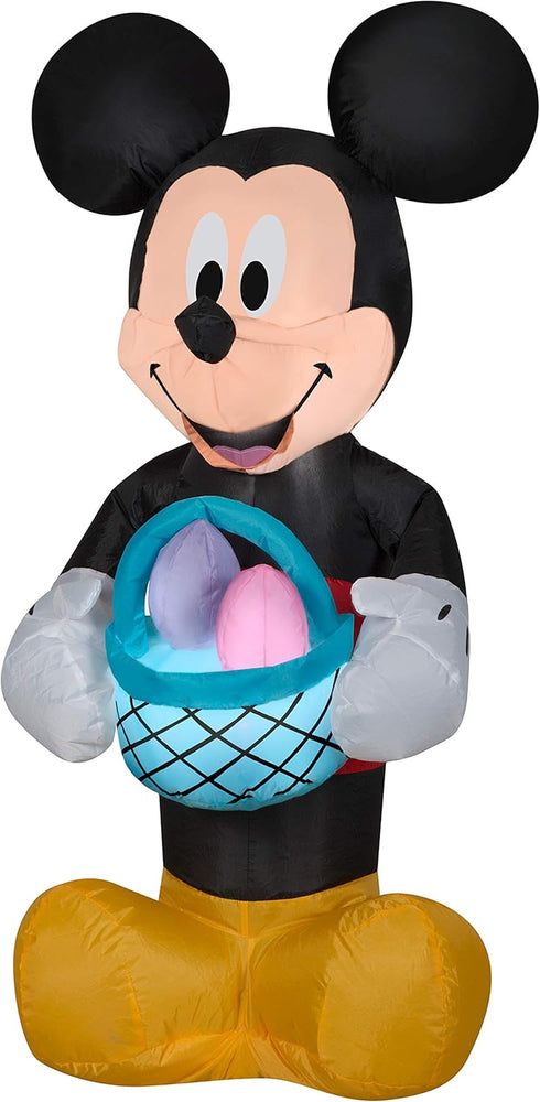 Gemmy 3.5 FT Lighted Mickey Mouse Easter Inflatable Decoration