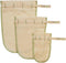 Worlds Best Reusable Organic Cotton Muslin Straining Bags - Set of 3 (M, S, XS) for Nut Milk, Cold Brew, Tea