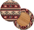 Sellikakes 12-16 Inch 2 Pack Red Tribal Horse Decor Bar Stool Covers, Round Seat Cushions Soft Chair Cover for Hotel