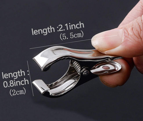 Row Cover Clips, 40 Pack, 2.2 Inch Stainless Steel Clothes Pins for Garden and Beach Towel