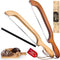 Woodever Bread Knife, 2 Pack Bread Slicer for Homemade Bread, 16'' Wooden Sourdough
