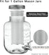Cold Brew Coffee Filter for 1 Gallon Mason Jars, Stainless Steel Fine Mesh for Large Batch Brewing