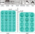 CAKETIME Silicone Muffin Pan Set - Mini 24 Cups and Regular 12 Cups Nonstick Food Grade Molds