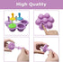 Silicone Popsicle Molds, 7-cavity DIY Ice Pop Mold with Colorful Sticks for Non-Stick Cake Molds (Purple)
