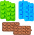 Candy Chocolate Molds Silicone, Non-Stick Animal Jello Moulds, BPA Free Forest Theme Set of 6 with Dinosaur, Bear,
