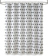 Madison Park Sophie Shower Curtain with Textured Pom-Poms, Modern Bathroom Décor, 72 in x 72 in, Black/White