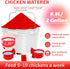Set, 13 lb 2 Chicken Feeder and Waterer No Waste Automatic Chicken Feeder Bucket & Gallon Gravity Chicken Waterer