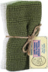 Country Cottons Old Fashion 100% Cotton Kitchen Towels - Set of 2-24"x15" (Sage Green/Natural)