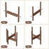 10 Inch ALIGADO Bamboo Plant Stand Indoor, for Up to Pots, Built to Fit Corners, Sturdy & Stable Design, Walnut Finish
