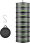 2ft Herb Drying Rack Net Mesh with Green Zippers - 8 Layer Hanging Plant Dry for Garden