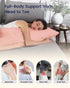 ZonLi Fluffy Body Pillow, Full Body Pillows for Adults, Long Pillow for Sleeping with Removable Cover and Adjustable