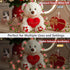 40 12.5ft suddus LED Fairy Lights Battery Powered, Pink Rose Flower String Lights with Remote, Valentine Lights