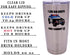 Rogue River Tactical Funny Police Officer Travel Tumbler Mug Cup, 20 Ounce with Lid, I Like Big Busts Thin Blue Line PD