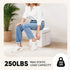 White,11.8"x11.8"x11.8" PINPLUS Storage Ottoman Cube Square Shaped Ottomans with Storage Foot Stool Footrest for Lving