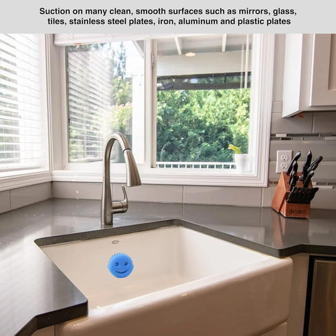 2 Pack Sponge Holder for Kitchen Sink, Suction Cup In-Sink Sponge Caddy Organizer, Dishwasher Safe, (Sponges Not
