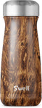 S'well Stainless Steel Traveler, 16oz, Teakwood, Triple Layered Vacuum Insulated Container Keeps Drinks Cold and Hot