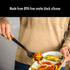 STAUB Silicone Spatula Turner, Perfectly Angled for Lifting Pancakes, Durable BPA-Free Matte Black Silicone