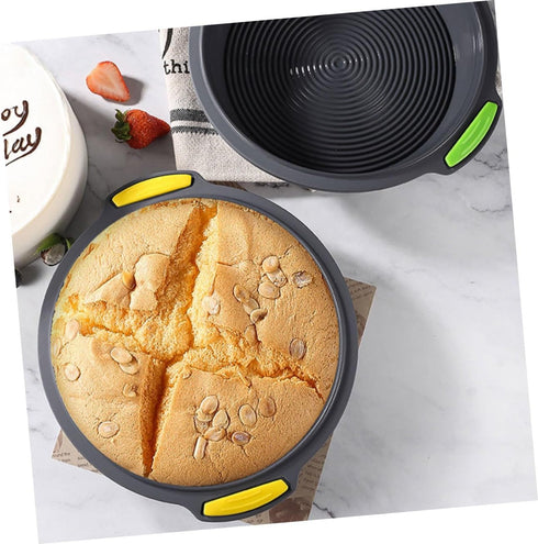 Dark Gray 12-Inch Nonstick Silicone Round Cake Pan