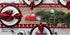 Christmas Table Runner 72 Inch Truck with Xmas Trees, Red Black Buffalo Plaid Cotton Linen for Holiday Party