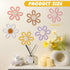 6 Zeyune Pcs Boho Nursery Daisy Flower Wall Art Decor Woven Macrame Wall Pediments Boho Daisy Floral Nursery Art Decor