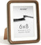 6x8 Picture frame, USA-Sourced Natural Walnut Wood Photo Frame with Tempered Glass,