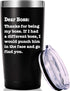 AMZUShome Thanks For Being My Boss Travel Mug - Boss Day Gifts, Office Gifts, 20oz Black Tumbler
