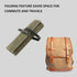 9 Pockets Canvas Chef Knife Roll Bag, Knife Wrap Wallet, Cutlery Knife Pouch Holders for Kitchen Utensils (Army Green)
