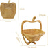 MYOSOTIS Foldable Fruit Basket Gift Snack Box Apple shape fruit bowl holder and Dried fruit basket For Halloween Holiday Party Christmas Decoration (Apple02)