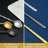 12 Pcs Coffee Spoons Set, 6.7" Long Handle Gold Tea Spoons, Stainless Steel Gold Spoons for Stirring
