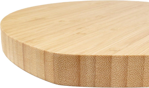 BambooMN Heart-Shaped Bamboo Serving and Cutting Board, 12" x 12" x 0.75" - 1 Piece