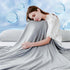 LUXEAR Cooling Blanket for Hot Sleepers, Japanese Q-Max>0.4 Arc-Chill Fiber, Twin Size 59 X 79in - Gray