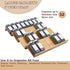Angimio 8 Set- 7" 14" (7" 14") Bamboo Spice Rack Drawer Organizer - Pieces Wide Per Piece - Combine Pieces Into Wide