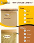 Katbite Unbleached Parchment Paper Roll, 15in x 242ft, Non-Stick with Serrated Cutter for Baking