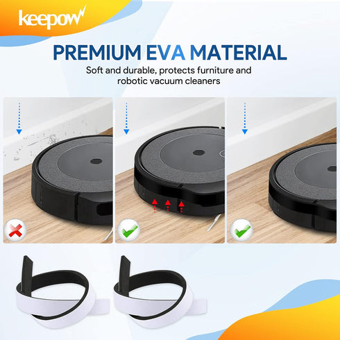 KEEPOW Bumper Guard, Compatible with Roomba Robot Vacuum 671 675 500 600 700 800 Series